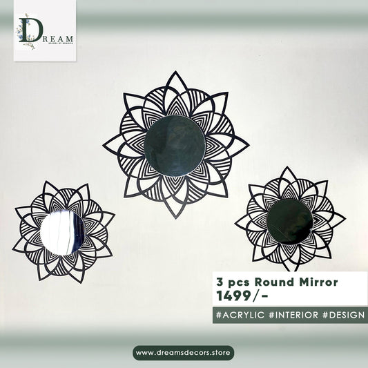 3 Pcs Round Mirror