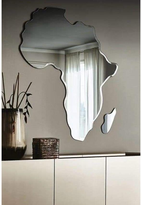 Map Shape Acrylic Mirror