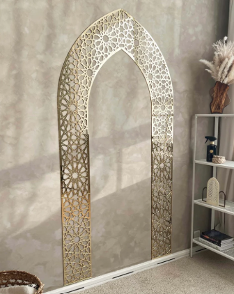 Mehrab Wall Art for Prayer Area Room – Elegant Namaz Decor Piece